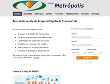 Tablet Screenshot of expressometropolis.com.br